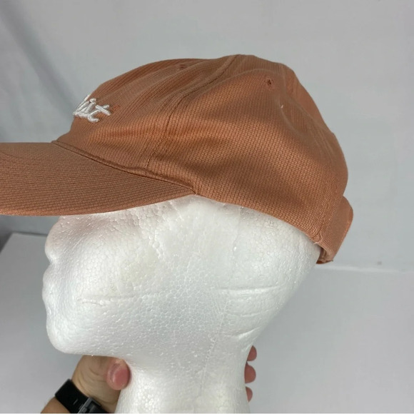 Titleist Peach Salmon Golf Hat Ball Cap Breast Cancer Symbol Adjustable - Picture 2 of 5